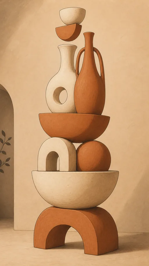 Tall 2D Animated Interpretation — Abstract wallpaper