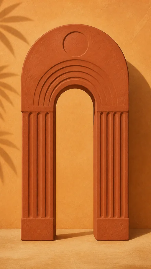 Tall 2D Animated Interpretation — Abstract wallpaper