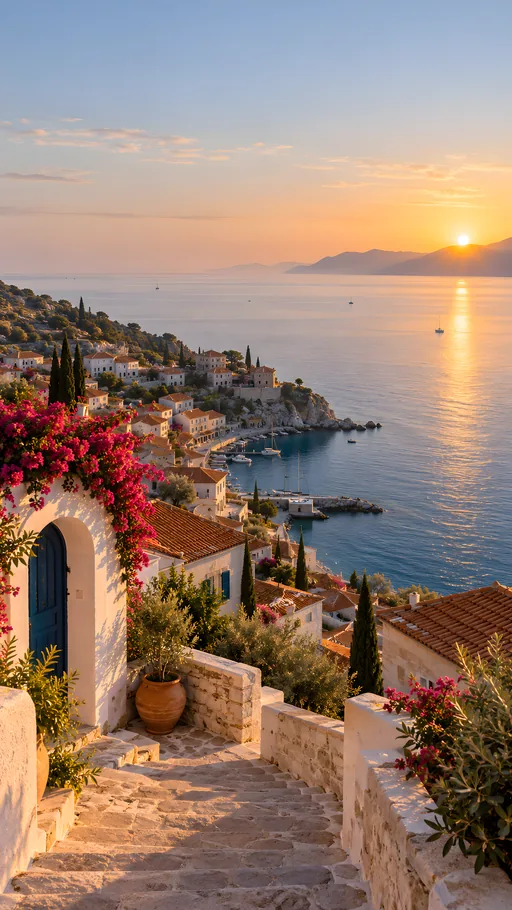 Fishing Village at Dawn — Cities & Architecture wallpaper