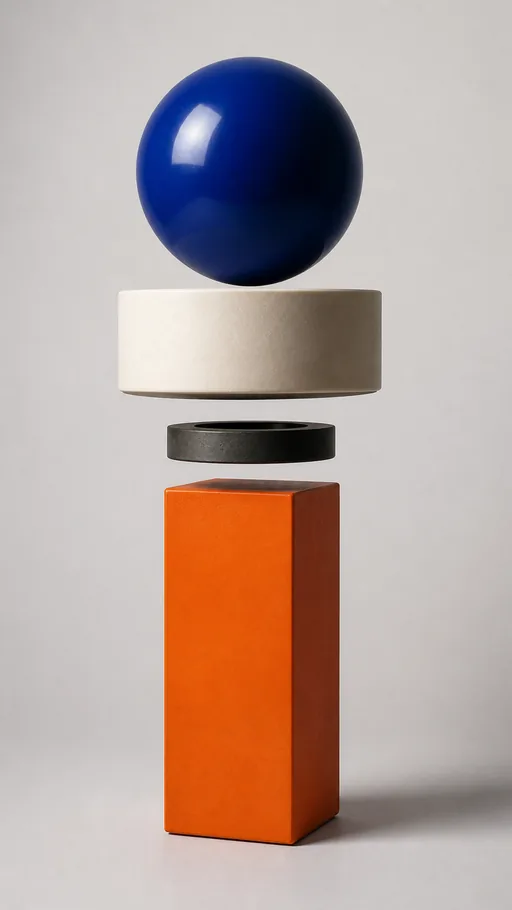Tall Modern Totem Assembled — Abstract wallpaper