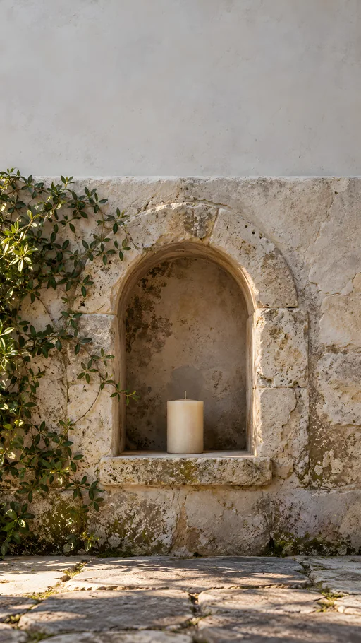 Candle in an Arched Recess — Cities & Architecture wallpaper