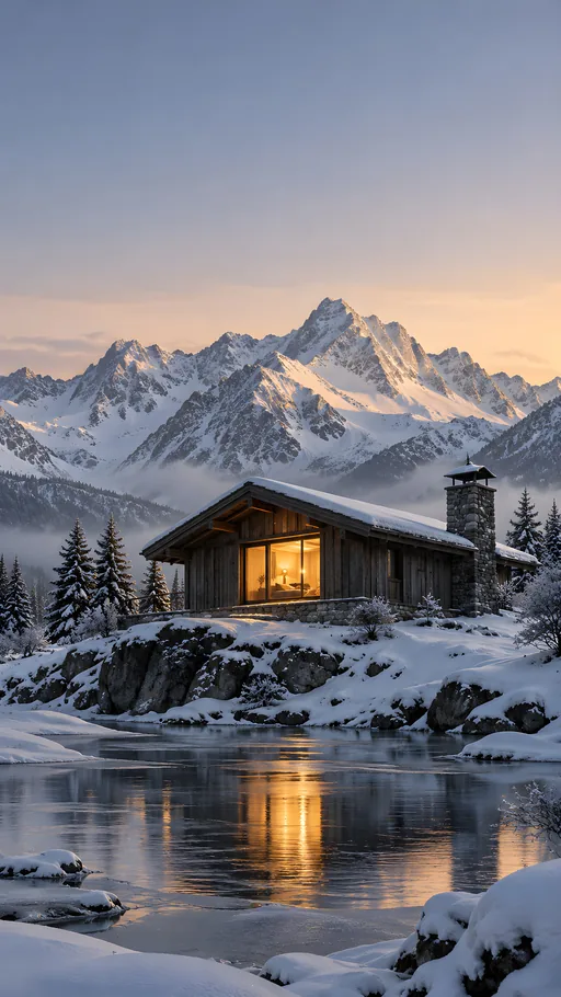 Timber Refuge with a Warm Window — Cities & Architecture wallpaper