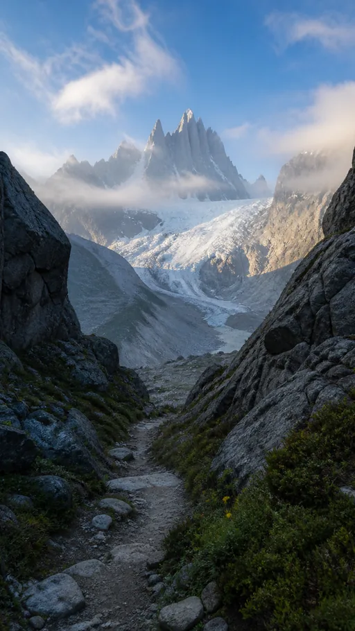 Narrow Alpine Trail — Nature & Landscapes wallpaper