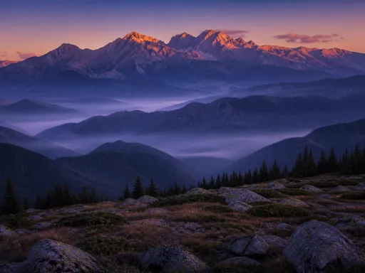 Rocky Mountain Range — Nature & Landscapes Galaxy Fold wallpaper