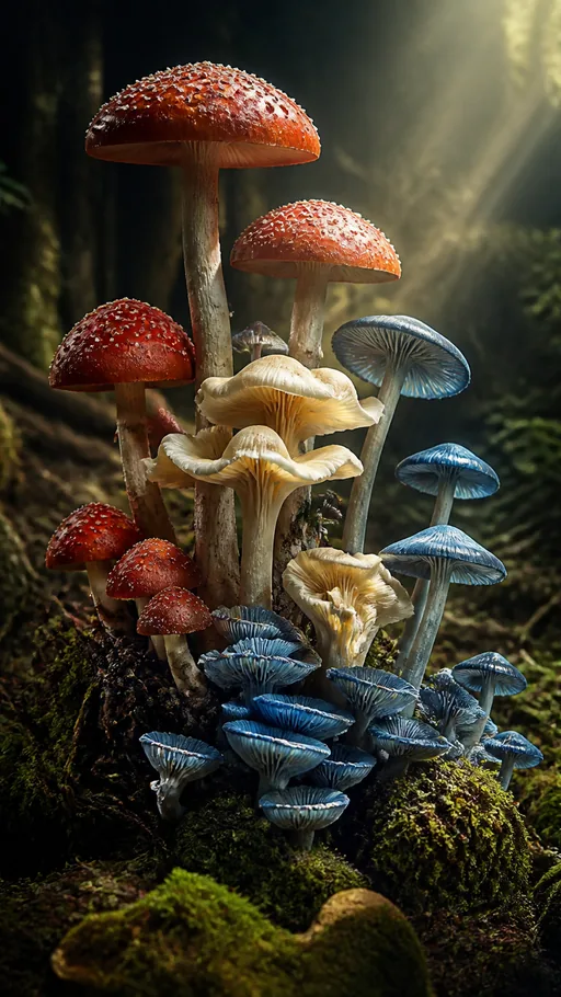 Artistic Mushroom Composition — Flowers & Plants wallpaper