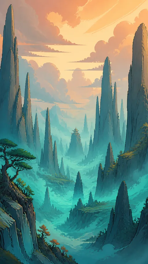 2D Illustrated Outland — Fantasy wallpaper