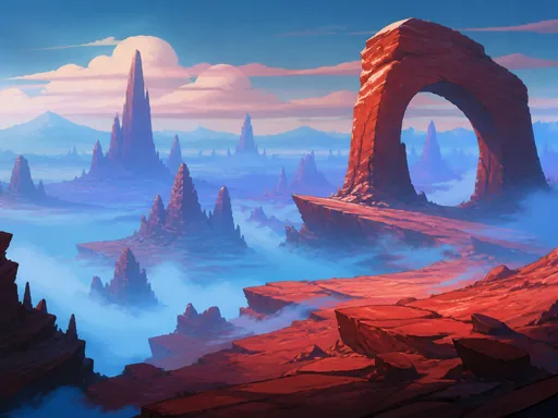 2D Illustrated Outland — Fantasy wallpaper