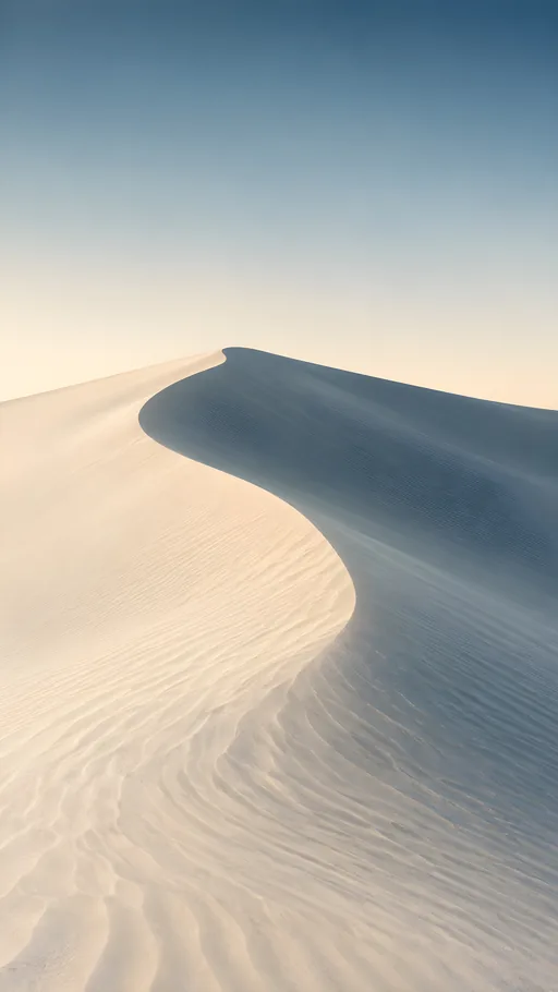 Dune Line on Pale Sand — Nature & Landscapes wallpaper