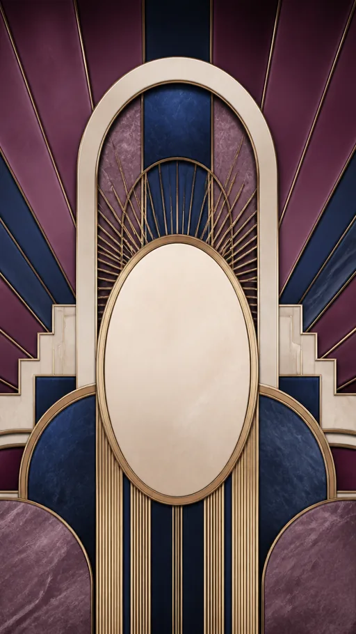 Contemporary Art Deco-inspired Composition — Art & Illustration wallpaper