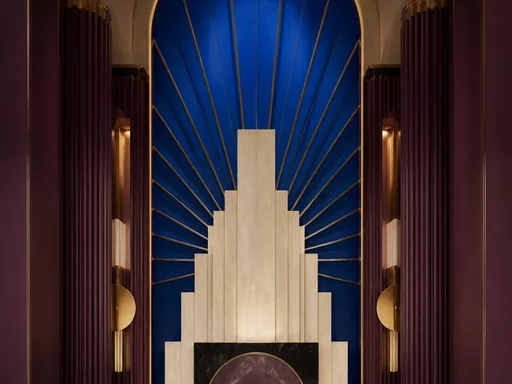 Contemporary Art Deco-inspired Composition — Art & Illustration wallpaper