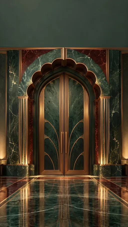 Scalloped Marble Doorway — Cities & Architecture wallpaper