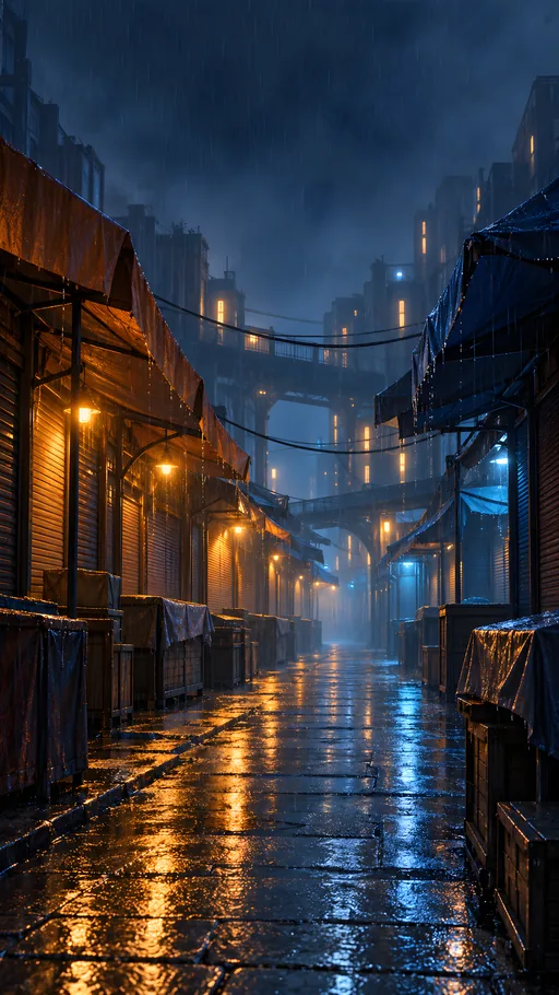 Retrofuture Market Lane — Cities & Architecture wallpaper