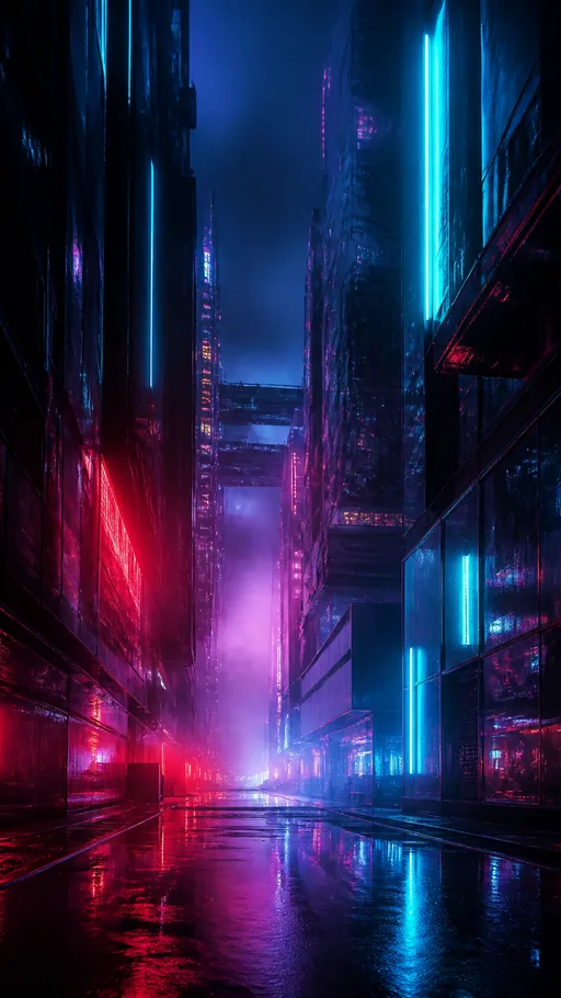 Dark Futuristic Urban-inspired Environment — Technology wallpaper