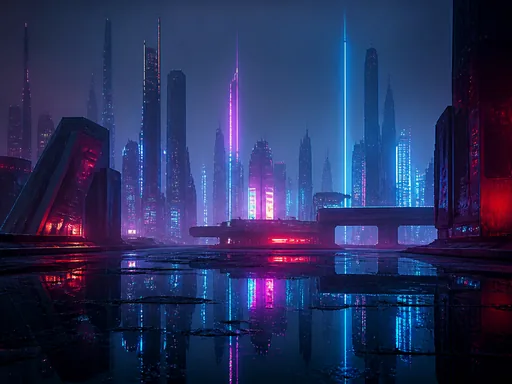 Dark Futuristic Urban-inspired Environment — Technology wallpaper