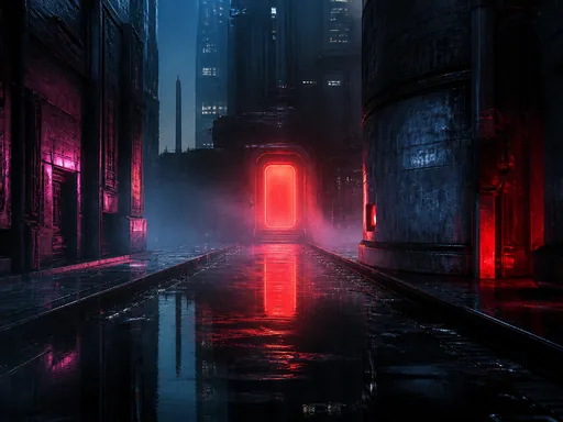 Dark Futuristic Urban-inspired Environment — Technology wallpaper