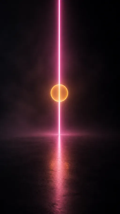 One Soft Magenta Vertical Light Bar — Technology wallpaper