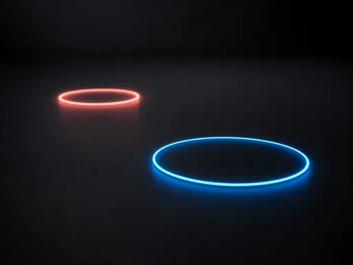 Two Thin Glowing Rings — Technology Galaxy Fold wallpaper