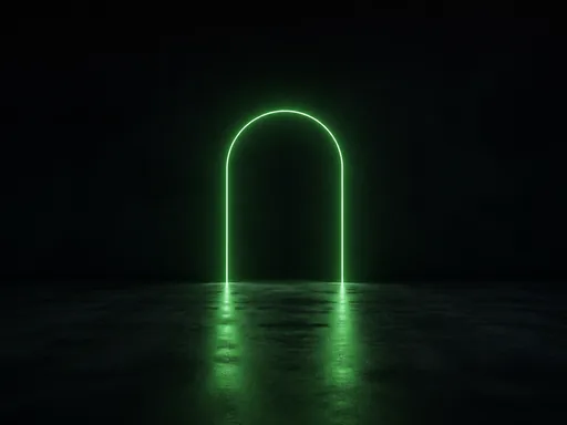 Single Green Luminous Line Tracing A — Technology Galaxy Fold wallpaper