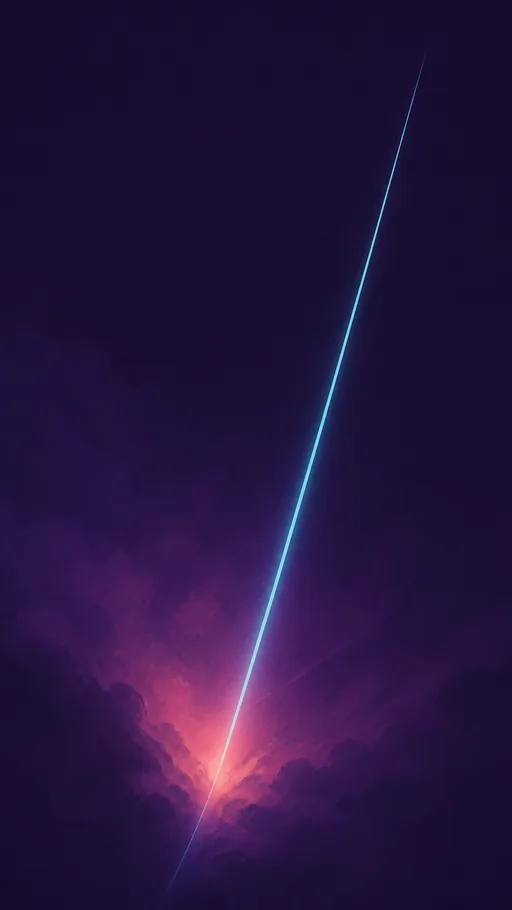 One Slender Cyan Line — Technology wallpaper