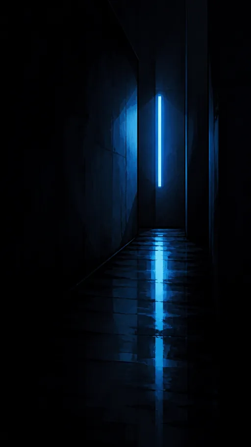Minimal 2D Neon-noir Environment — Technology wallpaper
