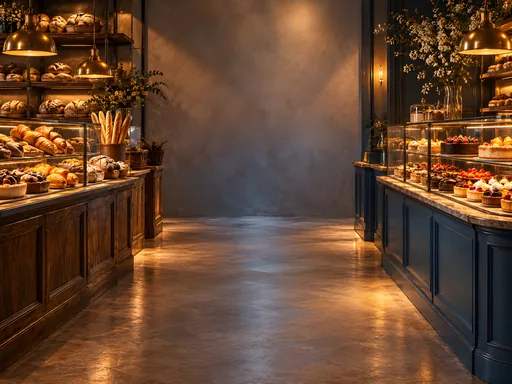 Bakery Counters at Night — Objects & Still Life wallpaper