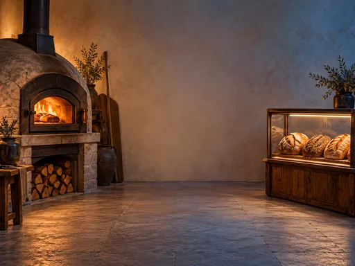 Oven and Bread Display — Objects & Still Life wallpaper
