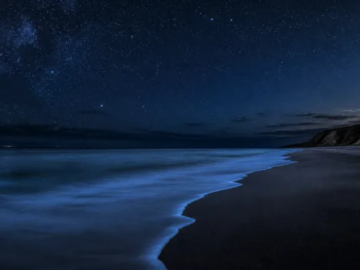 Wide Moonless Coastline — Space Galaxy Fold wallpaper