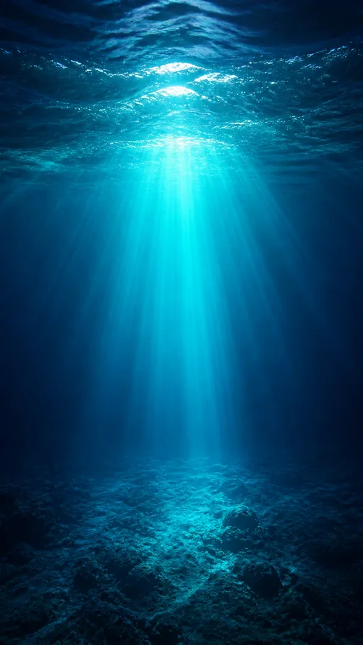 Beautiful Ocean Imagery Emphasizing Deep Blue — Nature & Landscapes wallpaper