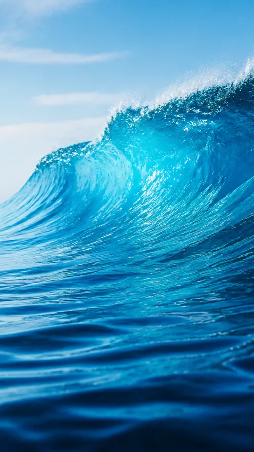 Beautiful Ocean Imagery Emphasizing Deep Blue — Nature & Landscapes wallpaper