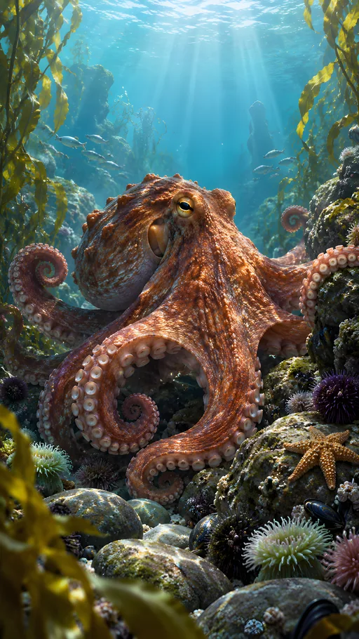 Giant Pacific Octopus — Animals & Wildlife wallpaper