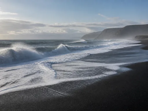 Powerful Waves Breaking Along A Quiet — Nature & Landscapes Galaxy Fold wallpaper