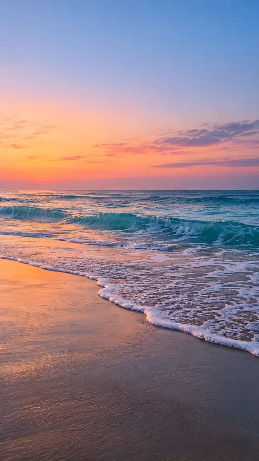 Pastel Shoreline at Dusk — Nature & Landscapes wallpaper