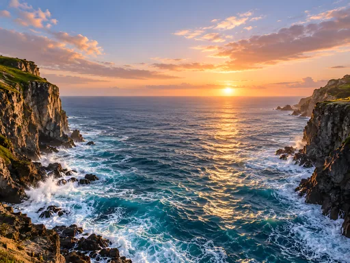 Sea Cliffs and Open Ocean — Nature & Landscapes wallpaper