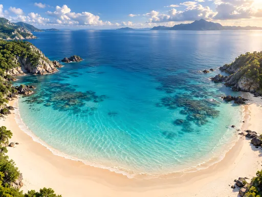 Turquoise Lagoon Curves — Nature & Landscapes wallpaper