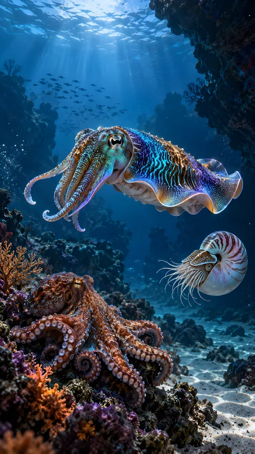 Color-Shifting Cuttlefish — Animals & Wildlife wallpaper