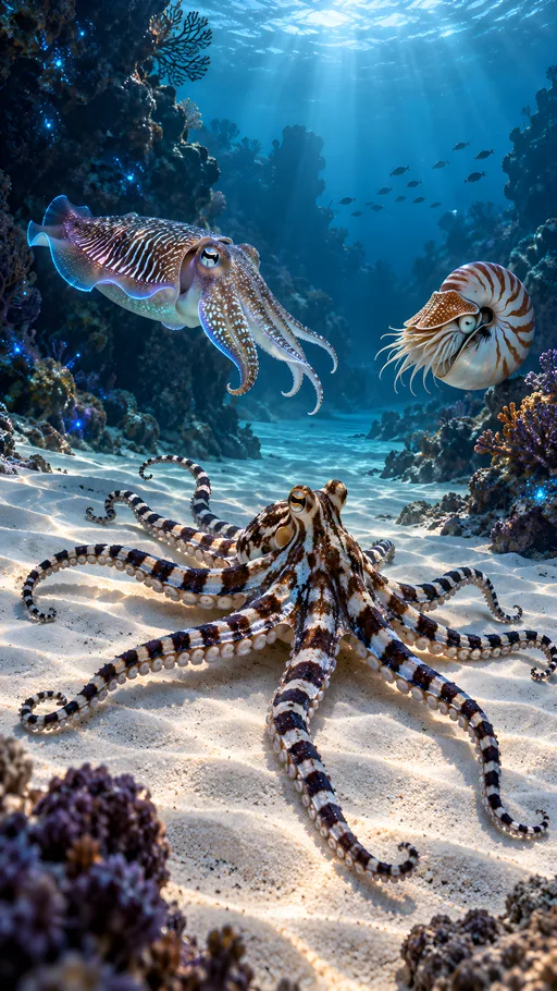 Mimic Octopus on the Sand — Animals & Wildlife wallpaper