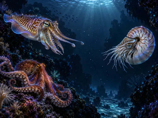 Cuttlefish and Nautilus — Animals & Wildlife wallpaper