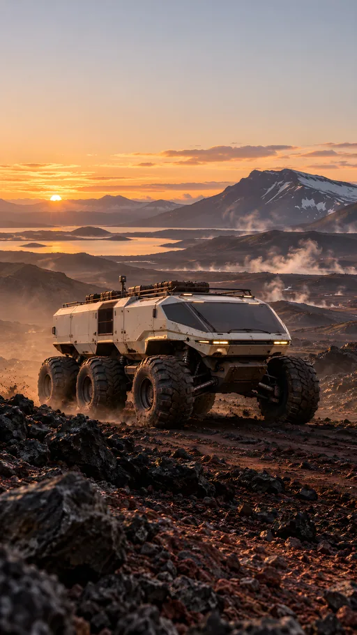 Rover on a Volcanic Plain — Cars & Vehicles phone wallpaper