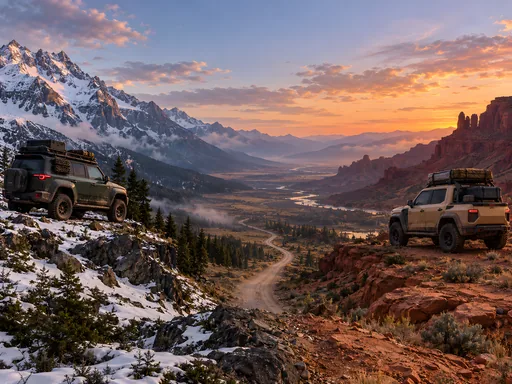 Adventure Vehicles in a Valley — Cars & Vehicles Galaxy Fold wallpaper