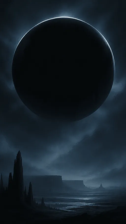 Tall 2D Animated Illustration — Dark & Moody wallpaper