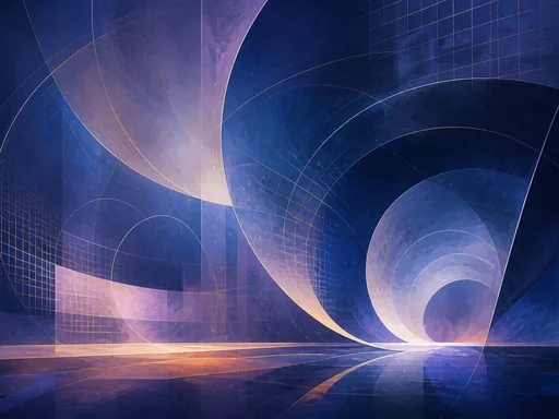 Wide Animated Environment — Abstract Galaxy Fold wallpaper