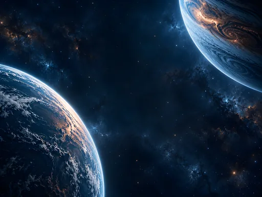 Two Planetary Limbs — Space wallpaper