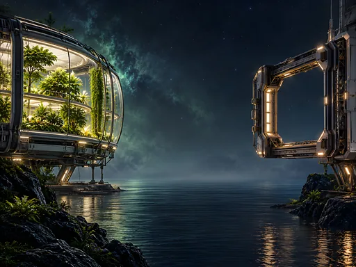 Greenhouse Module and Docking Frame — Technology wallpaper