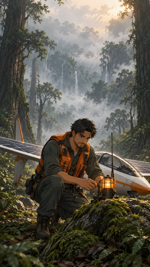 Forest Rescue Pilot — Anime wallpaper