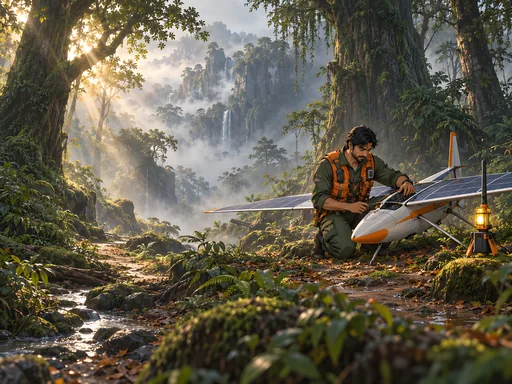 Forest Rescue Pilot — Anime wallpaper