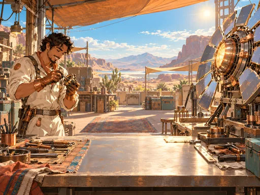 Desert Solar Mechanic — Anime wallpaper