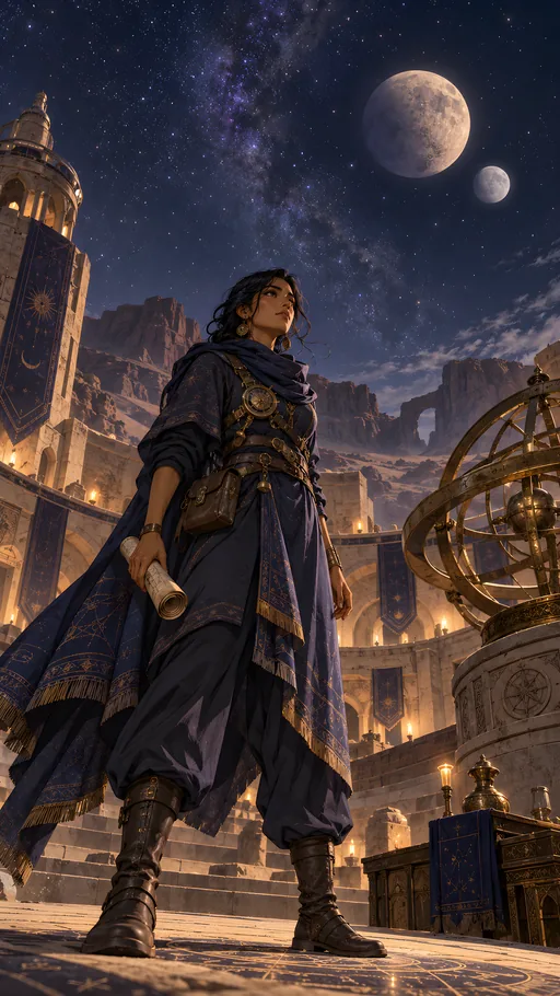 Desert Astronomer — Anime wallpaper