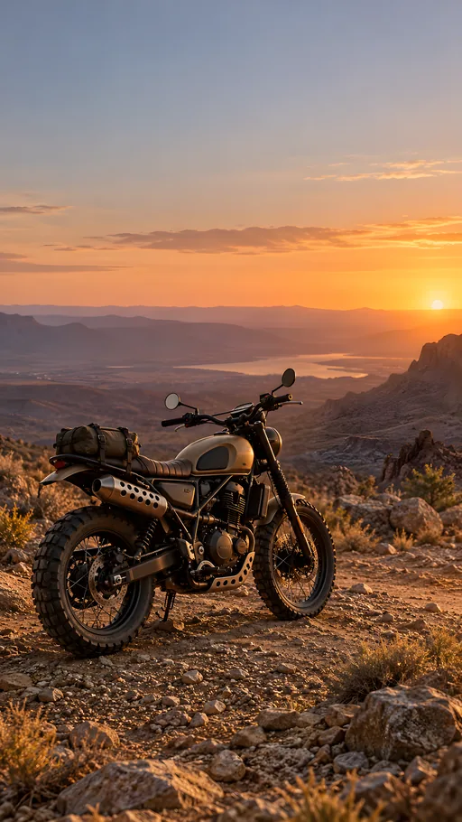 Scrambler on a Desert Trail — Cars & Vehicles phone wallpaper