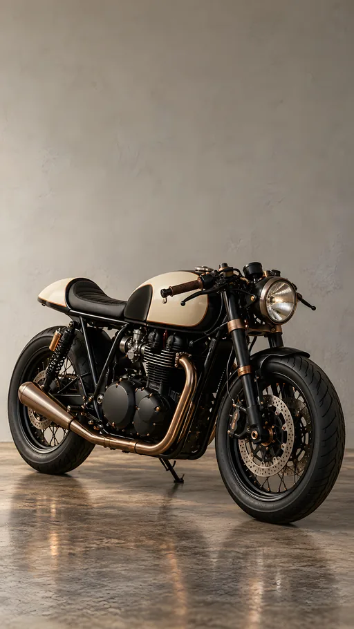 Cafe Racer in the Studio — Cars & Vehicles phone wallpaper