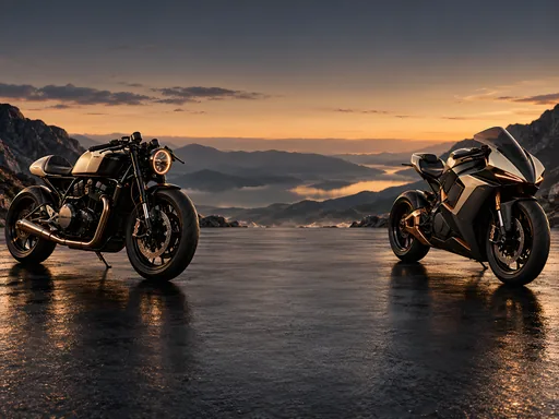 Cafe Racer and Electric Sport Bike — Cars & Vehicles Galaxy Fold wallpaper
